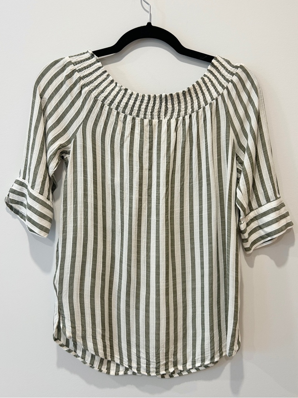 Koton Striped Off Shoulder Top - Picture 3 of 4